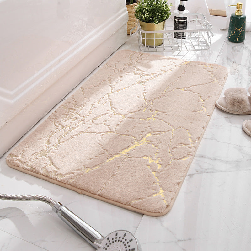 Luxurious Marble Pattern Bath Rug