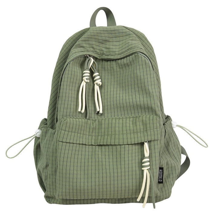 Casual Grid Patterned School Backpack Stornfield