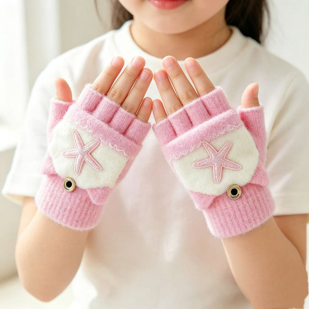 Cute Cartoon-Themed Fingerless Gloves Stornfield