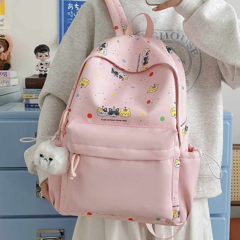 Backpack with Cute Cartoon Design and Practical Compartments Stornfield