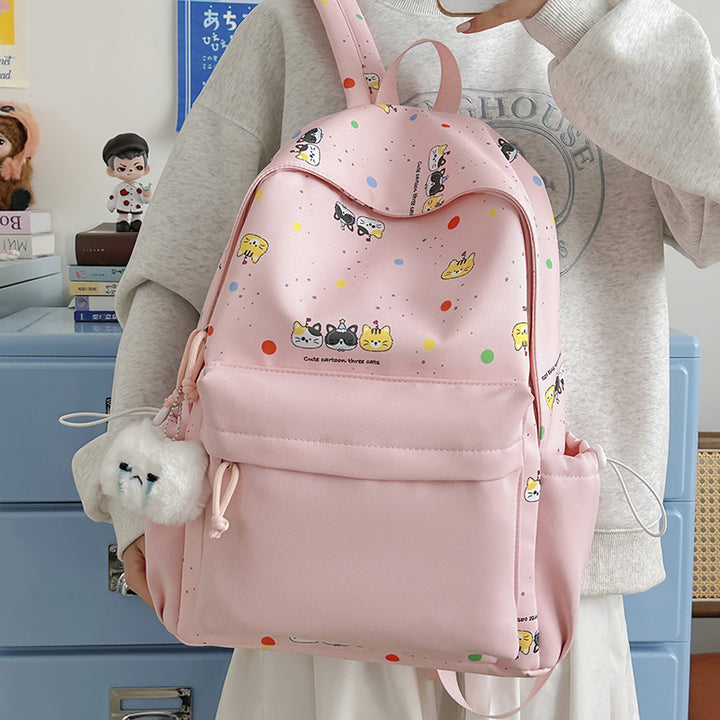 Backpack with Cute Cartoon Design and Practical Compartments Stornfield