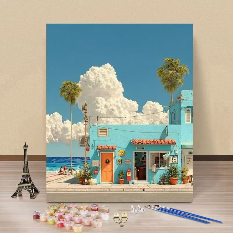 Coastal Themed DIY Paint by Numbers Canvas Art Stornfield