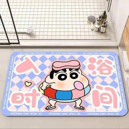 Cartoon-Themed Bath Rug