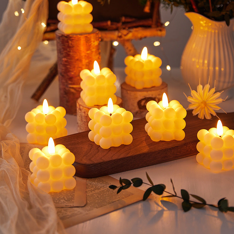 Elegant LED Tea Lights with Curved Design Stornfield