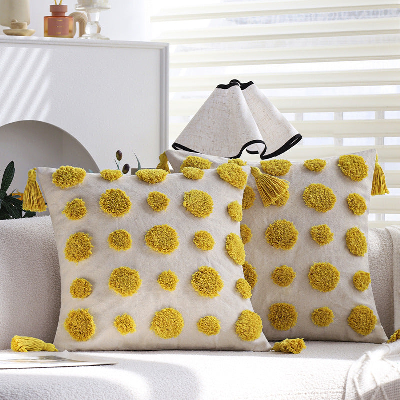 Playful and colorful decorative pillow