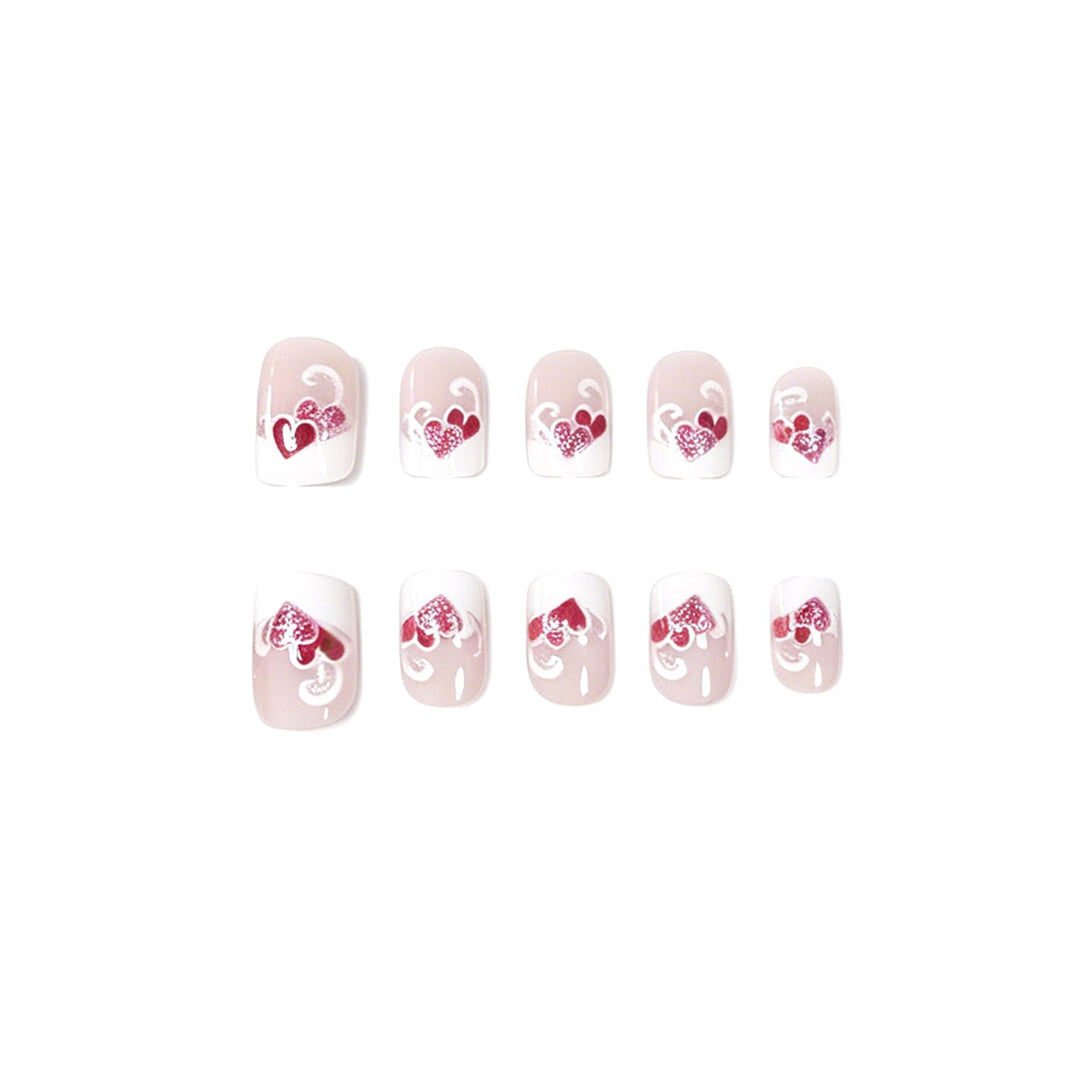Heart-Embellished Nail Art Stornfield
