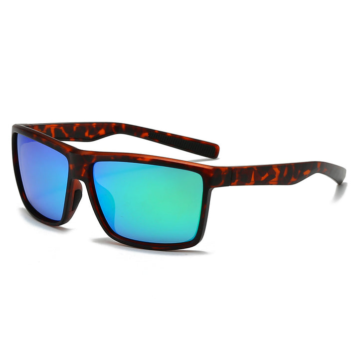 Men's sporty sunglasses with highly reflective lenses and elastic frame Stornfield