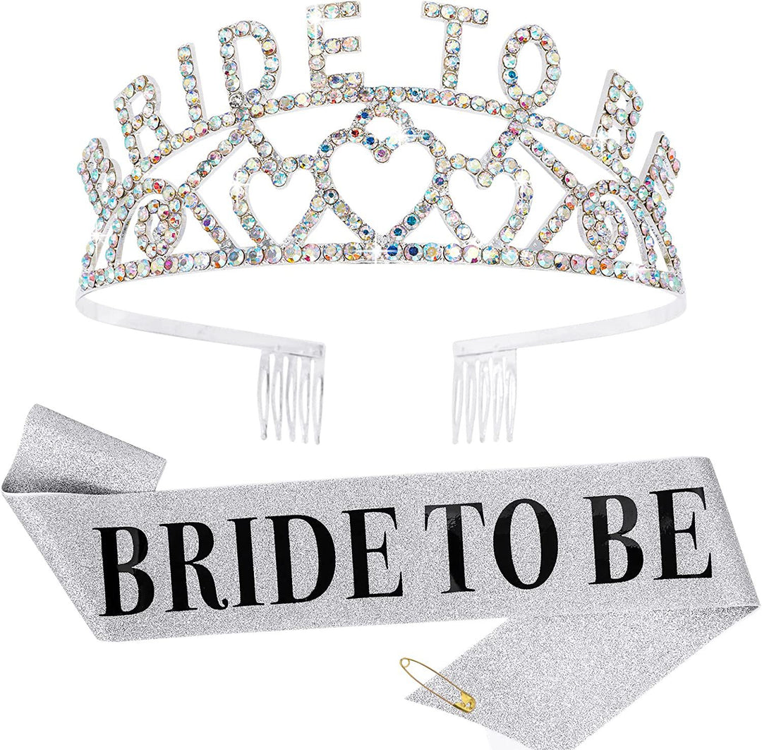 Women's Glittering Tiara with Heart Motifs Stornfield
