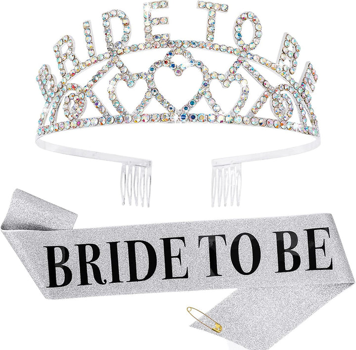 Women's Glittering Tiara with Heart Motifs Stornfield