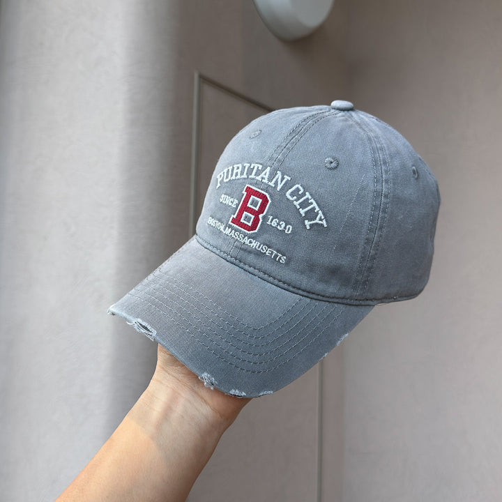 Men's Distressed Cotton Baseball Cap Stornfield 1784270269