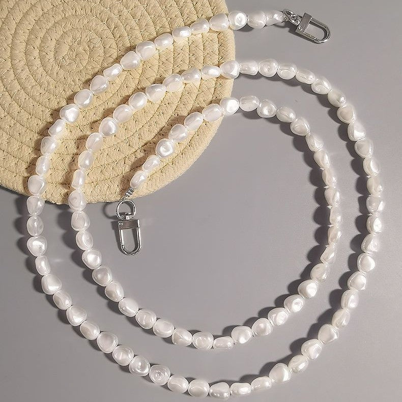 Elegant Layered Pearl Chain Necklace Stornfield