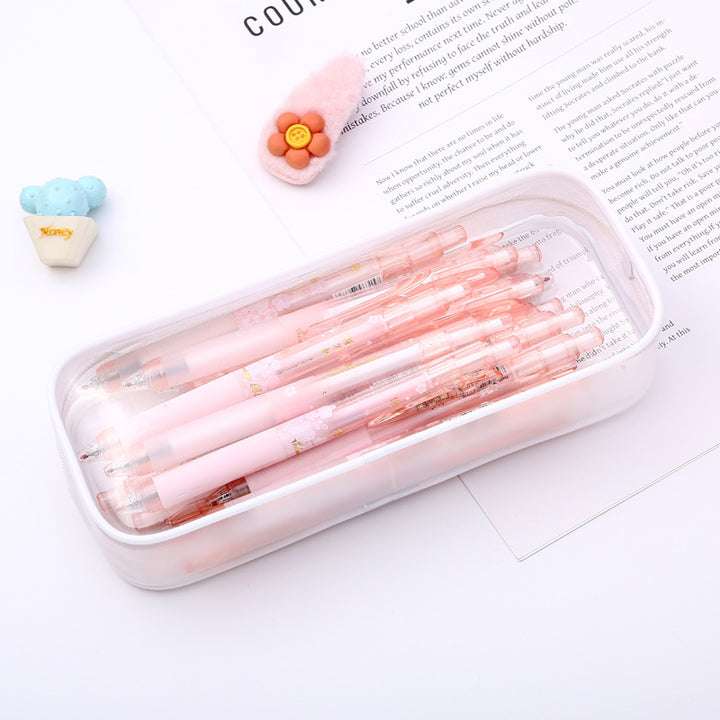 Transparent Pencil Case with Floral Design Stornfield