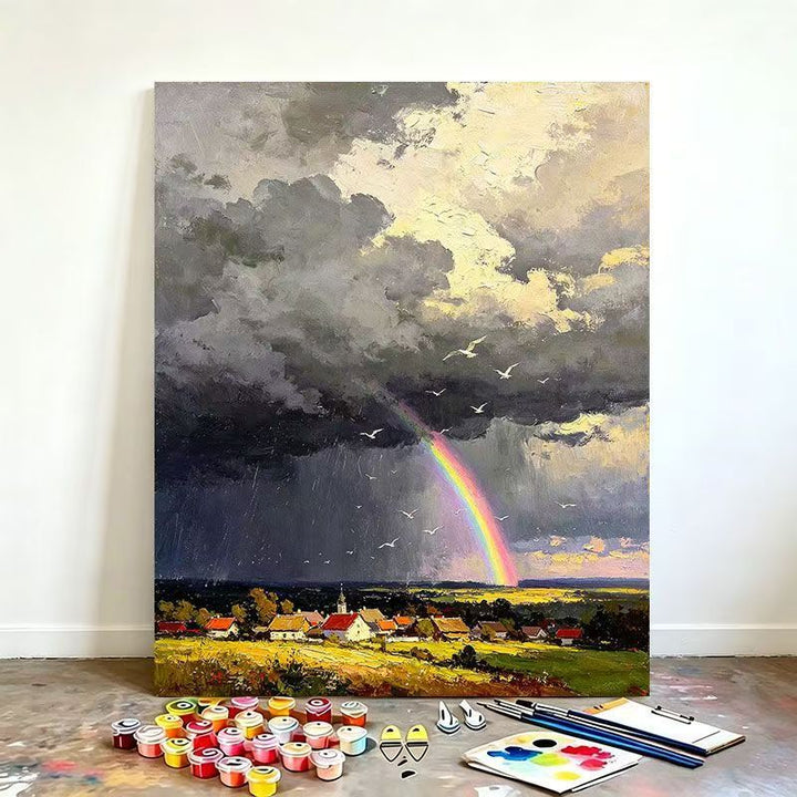 Scenic Rainbow Landscape Paint by Numbers Kit Stornfield