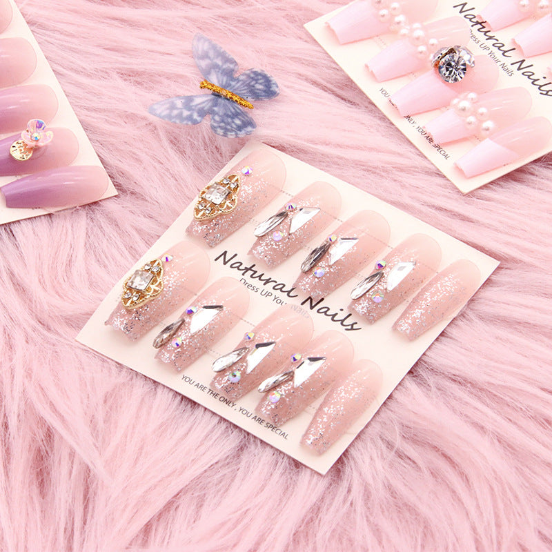 Elegant Pre-Designed Press-On Nail Set Stornfield