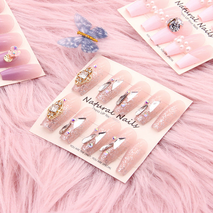 Elegant Pre-Designed Press-On Nail Set Stornfield