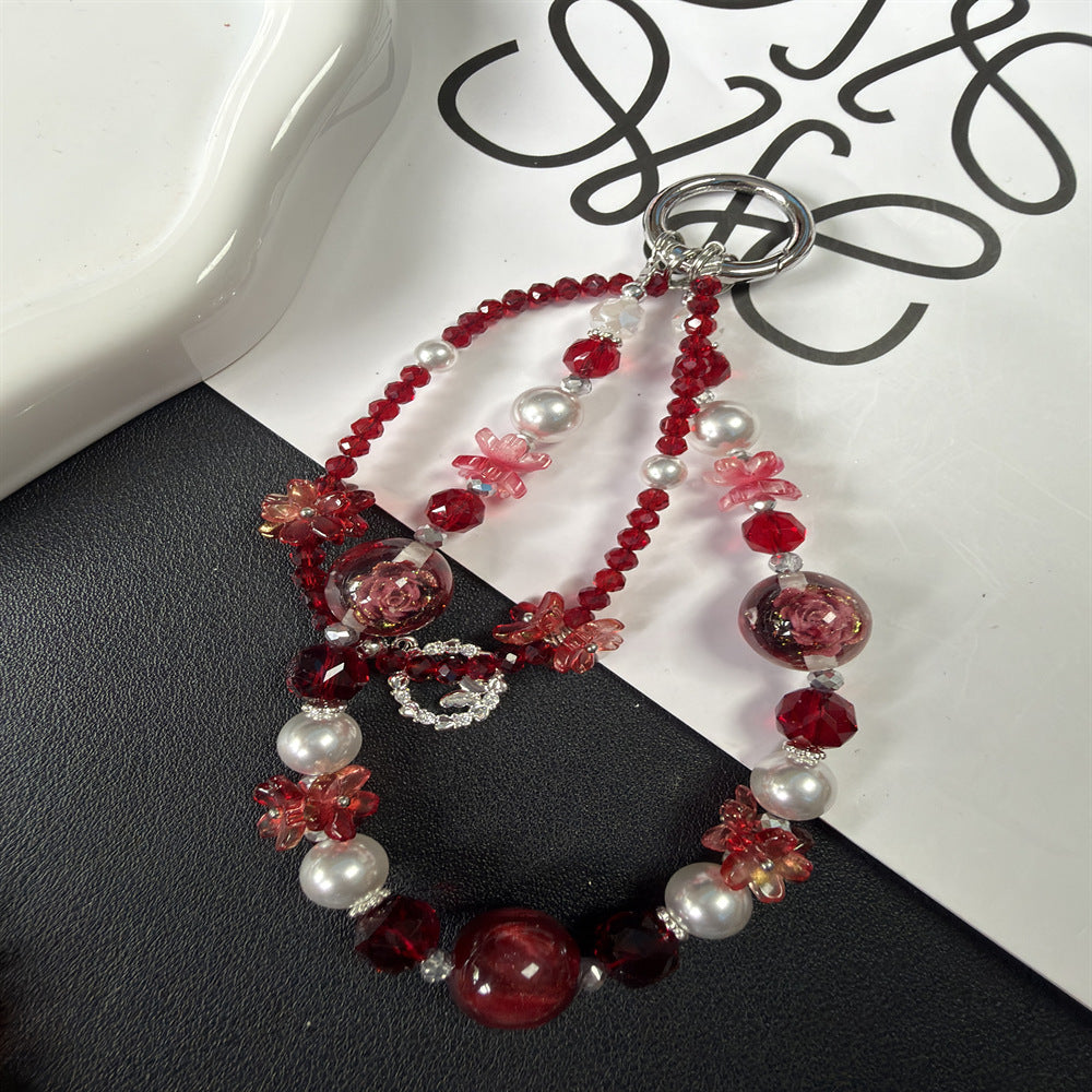 Floral Beaded Charm Necklace Stornfield