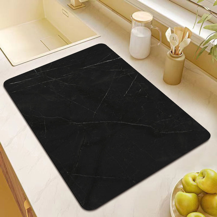Premium Marble Print Kitchen Mat Stornfield