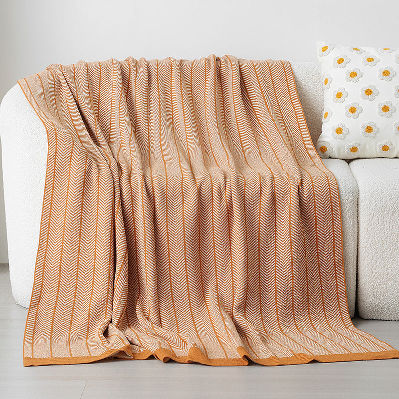 Ladies cuddle blanket with zigzag pattern Stornfield