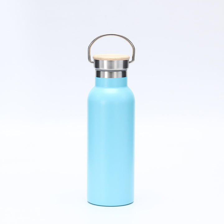 Women's insulated stainless steel drinking bottle with wooden lid Stornfield