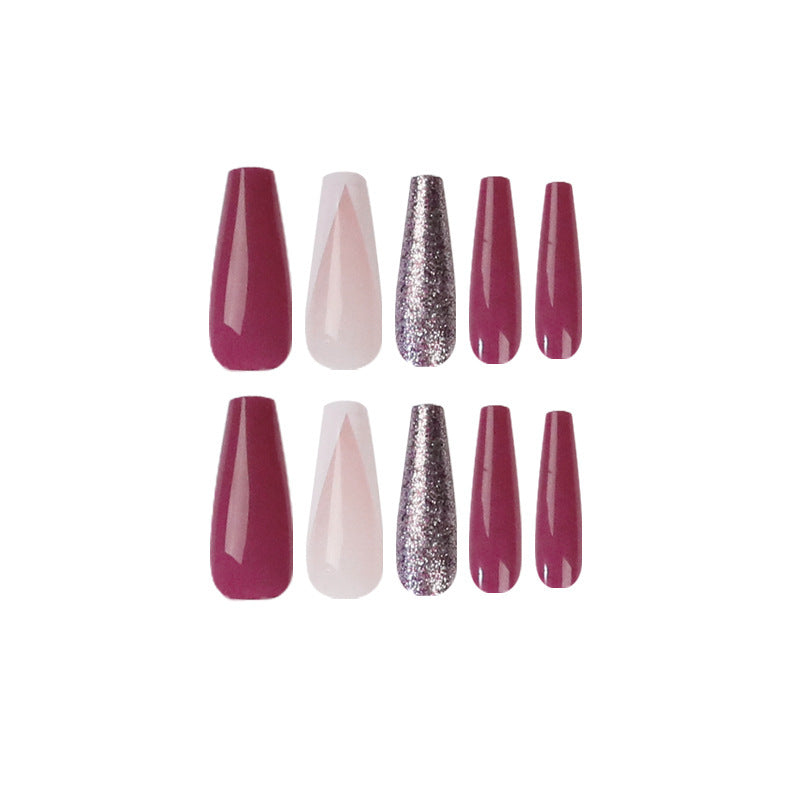 Artful Nail Extensions with Glamorous Glitter Effects Stornfield