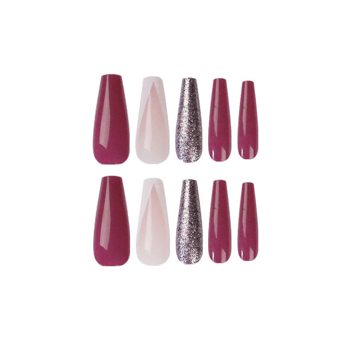 Artful Nail Extensions with Glamorous Glitter Effects Stornfield