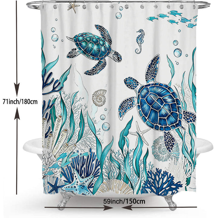 Ocean-Inspired Shower Curtain Stornfield