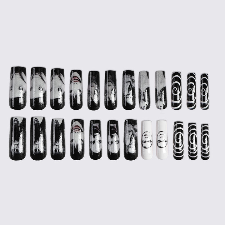 Stylish artificial nail set with unique graphics Stornfield