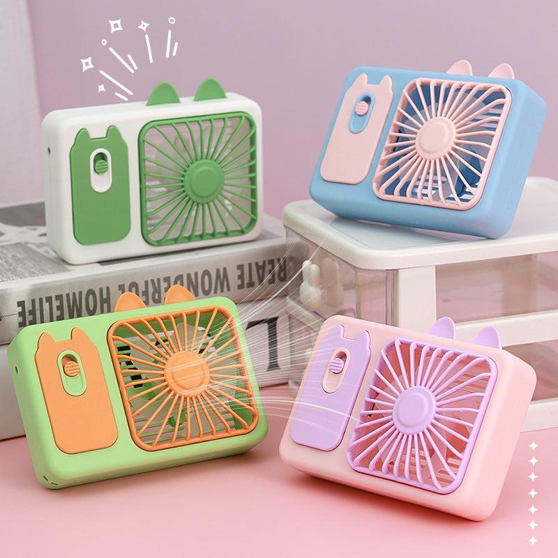 Women's Portable Hand Fan with Integrated Spray Function Stornfield