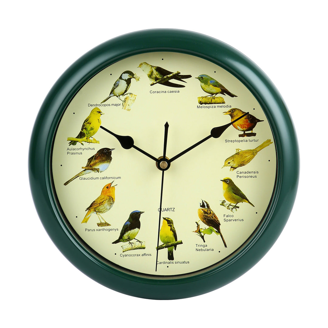 Wall clock with colorful bird design Stornfield
