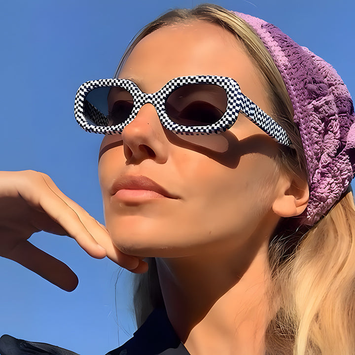 Women's oversized sunglasses with unusual pattern Stornfield
