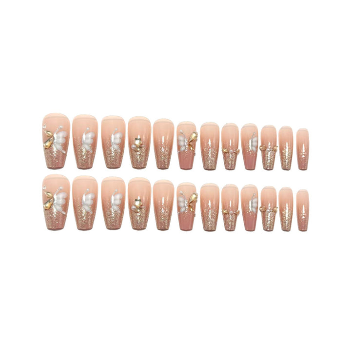 Luxury glitter design artificial nails Stornfield