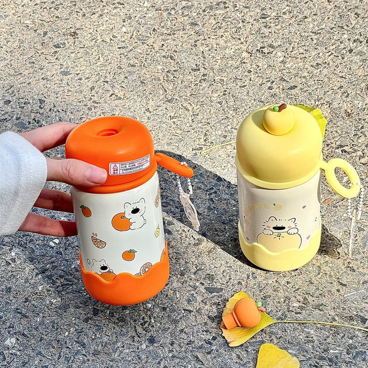 Women's water bottle with interactive fruit lid Stornfield