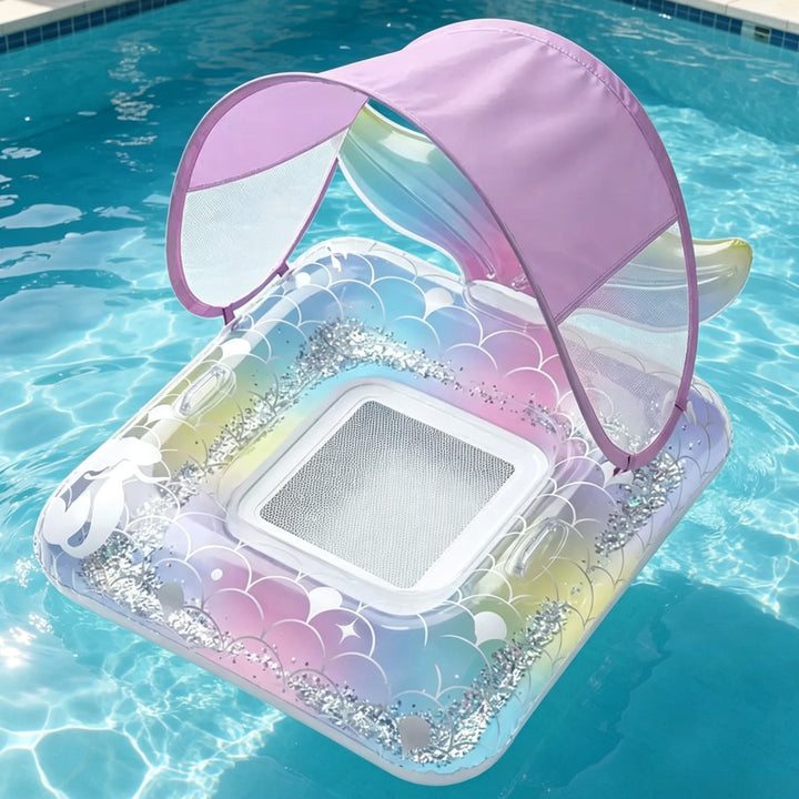 Inflatable Pool Lounger with Sun Canopy Stornfield