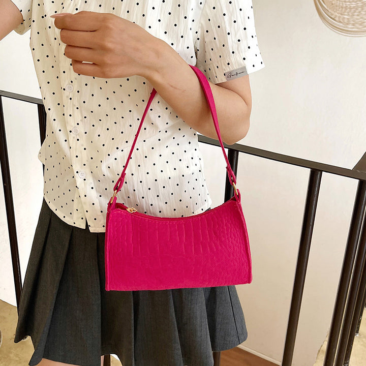 WoCrocodile Textured Mini Shoulder Handbag Stornfield