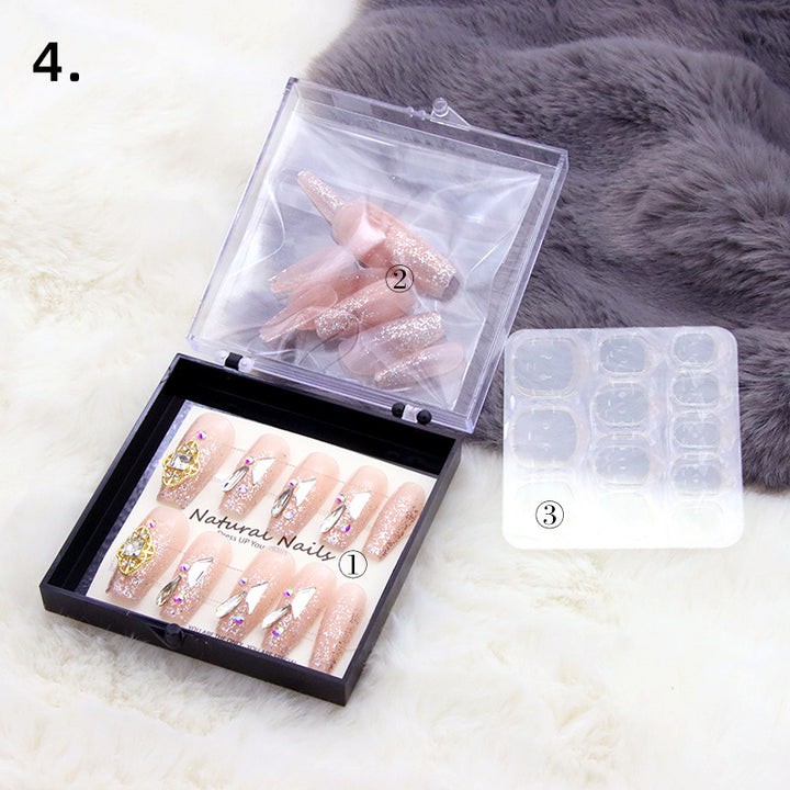 Elegant Pre-Designed Press-On Nail Set Stornfield