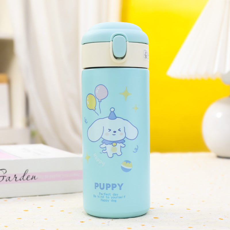 Women's Insulated Water Bottle with Cute Dog Motif Stornfield