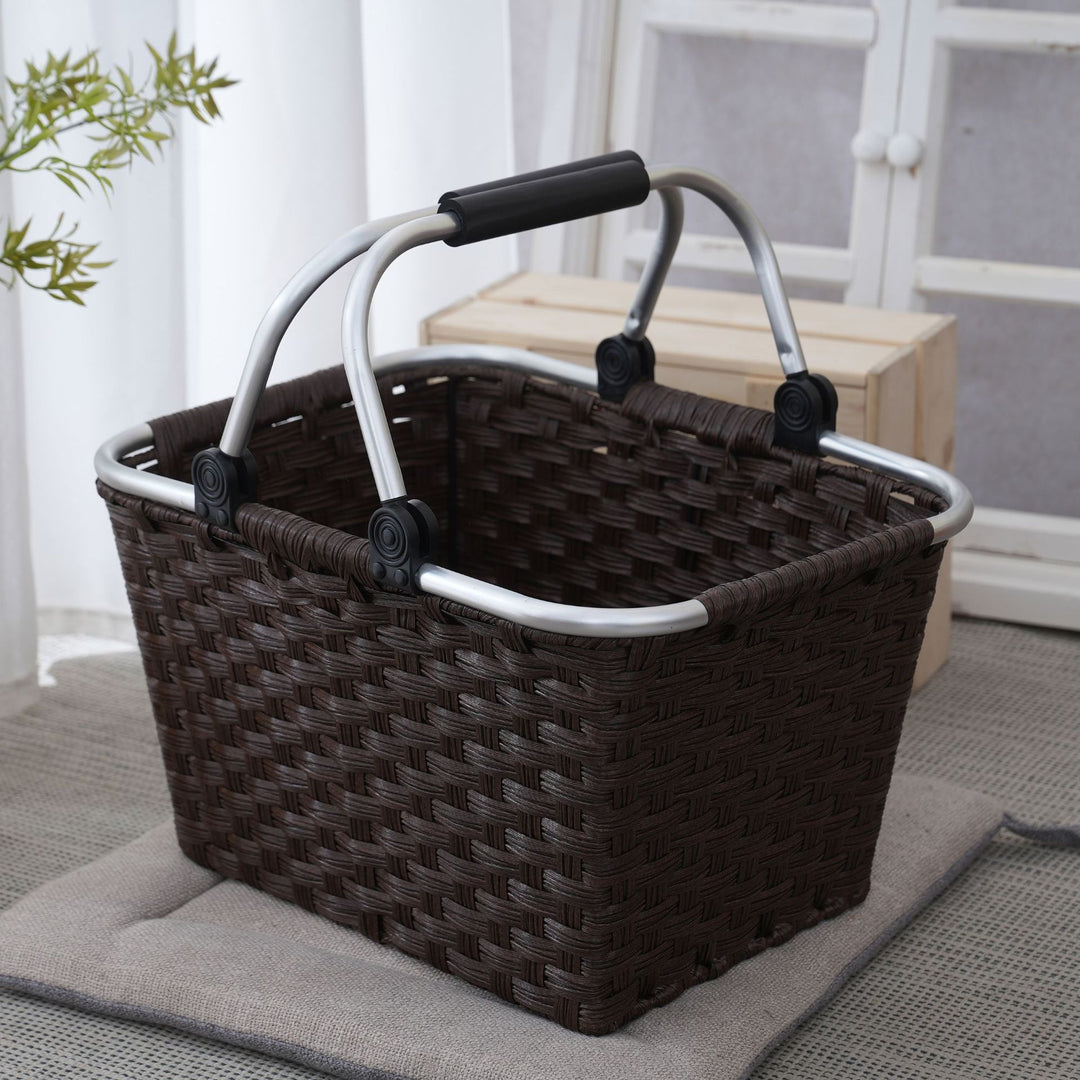 Practical shopping basket with aluminum handles Stornfield