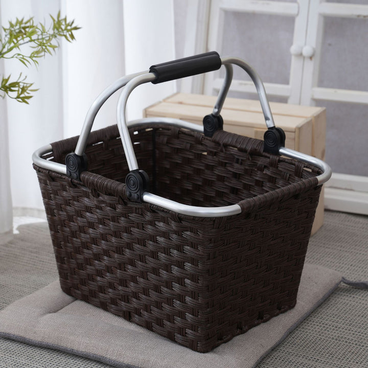 Practical shopping basket with aluminum handles Stornfield