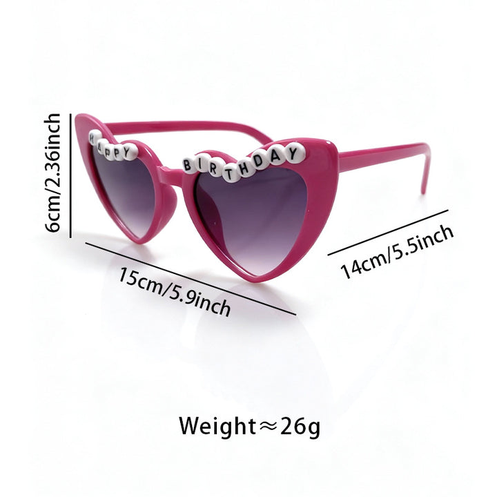 Fun Themed Heart-Shaped Sunglasses Stornfield