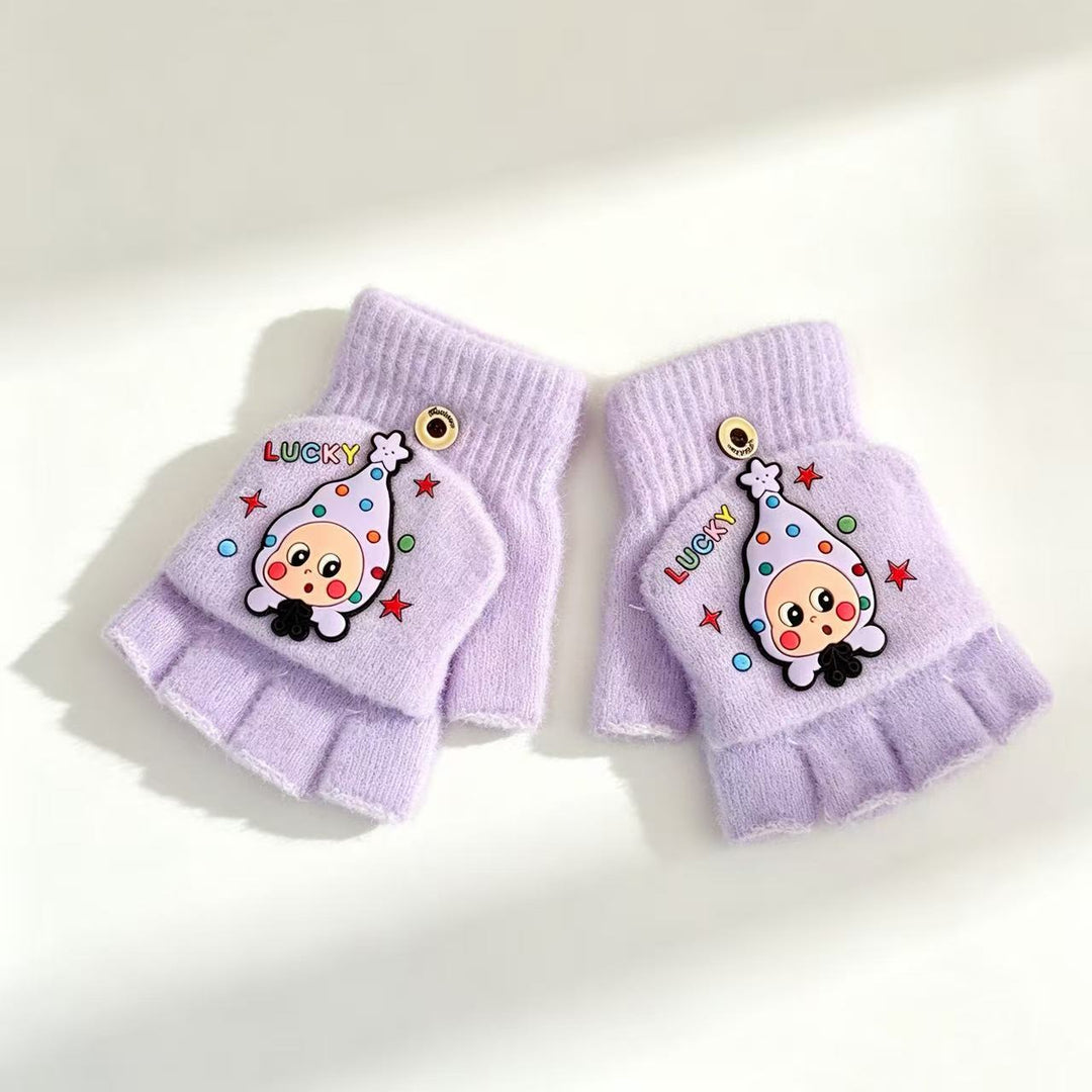 Cute Cartoon-Themed Fingerless Gloves Stornfield