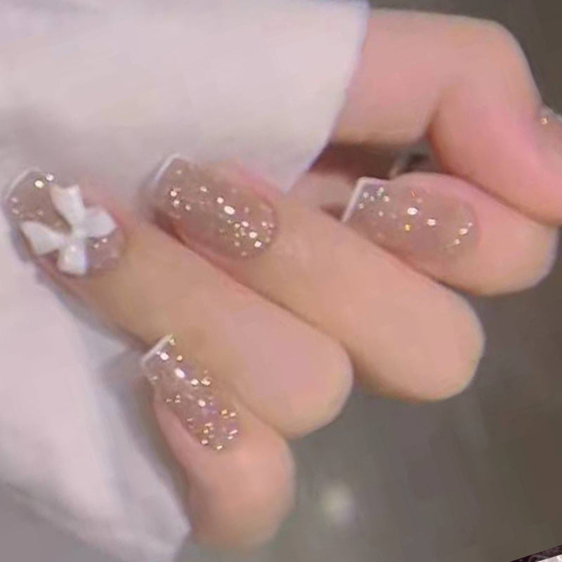 Sparkling Glitter Press-On Nail Art Set Stornfield
