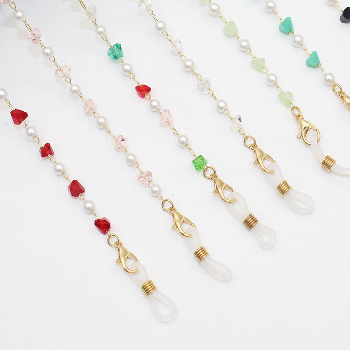 Stylish Pearl and Crystal Eyewear Chain Stornfield
