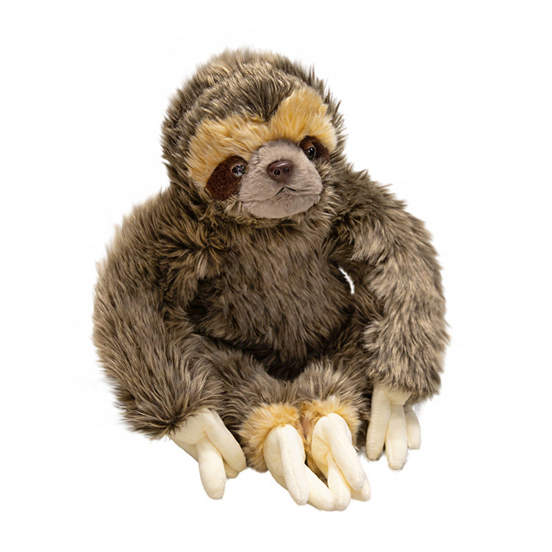 Lifelike Lying-Down Sloth Plush with Extra-Long Arms and Ultra-Soft Faux Fur Stornfield