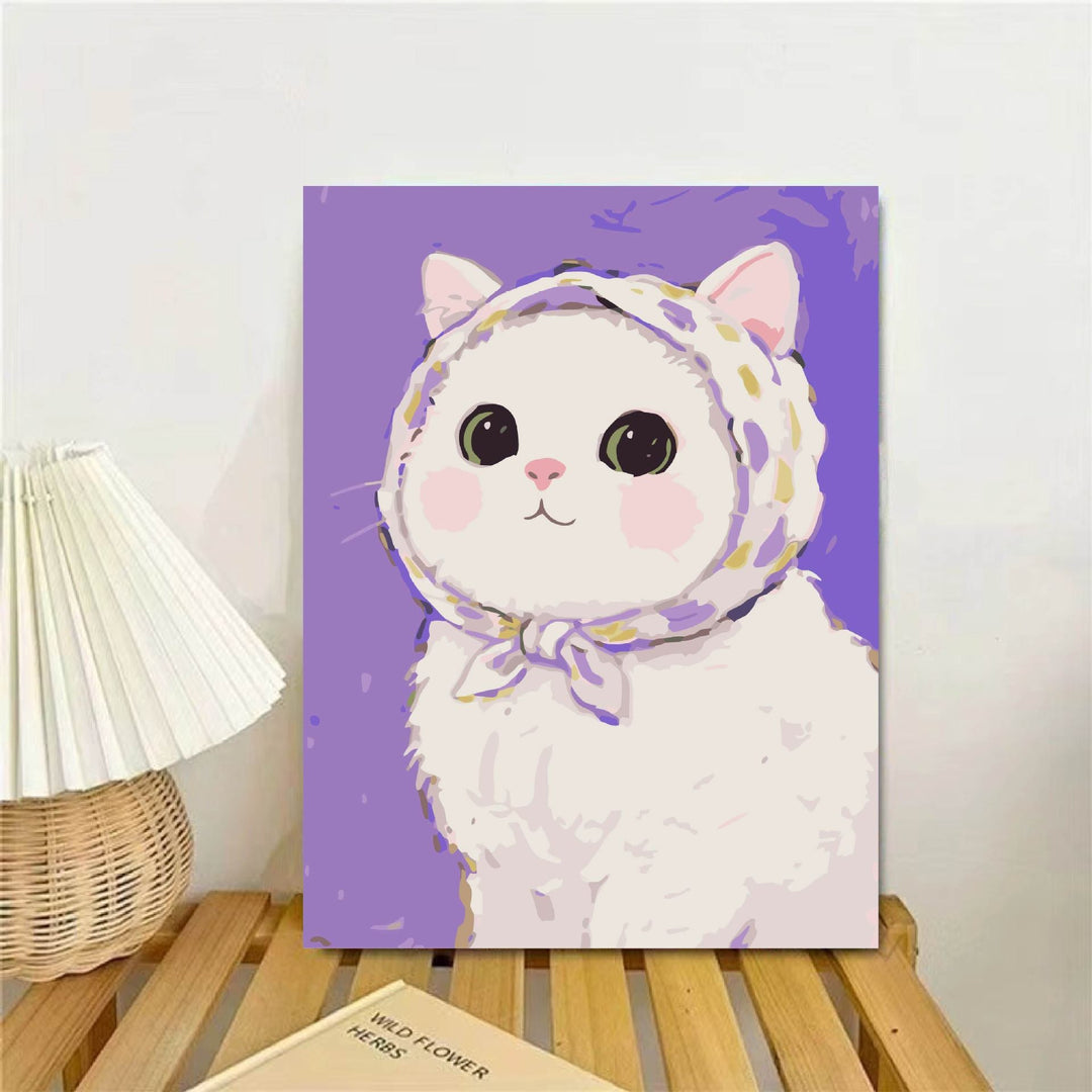 Cat-Themed Illustrated Wall Art Print Stornfield