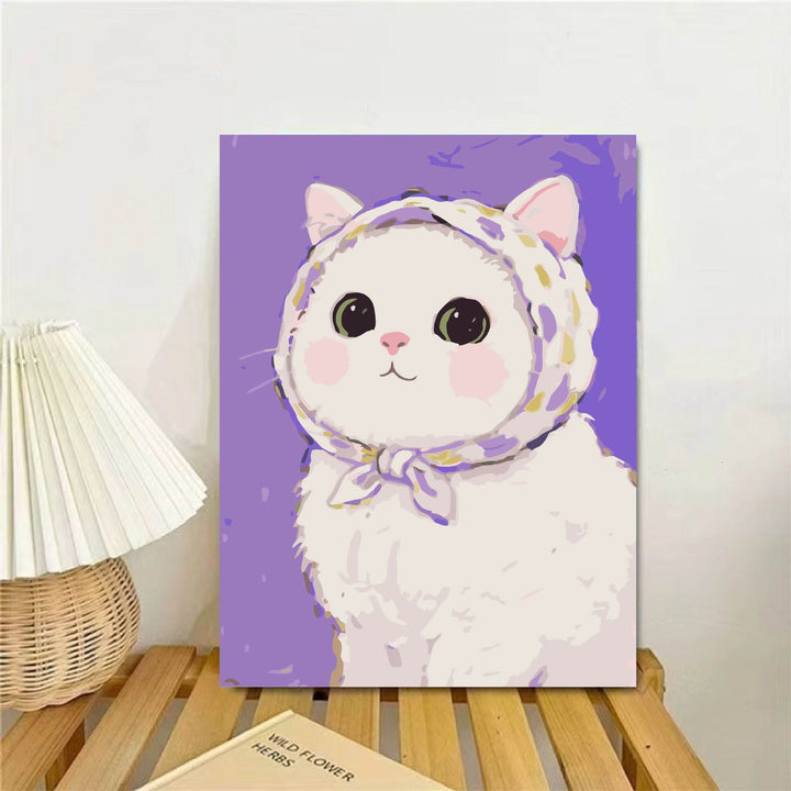 Cat-Themed Illustrated Wall Art Print Stornfield