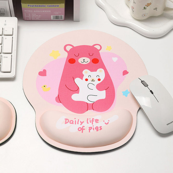 Cartoon-Themed Mouse Wrist Support Pad