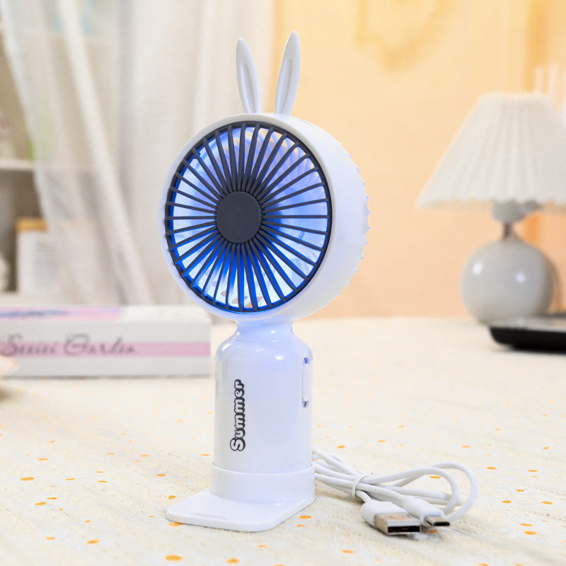 Women's Portable Hand Fan with Cute Ears Stornfield