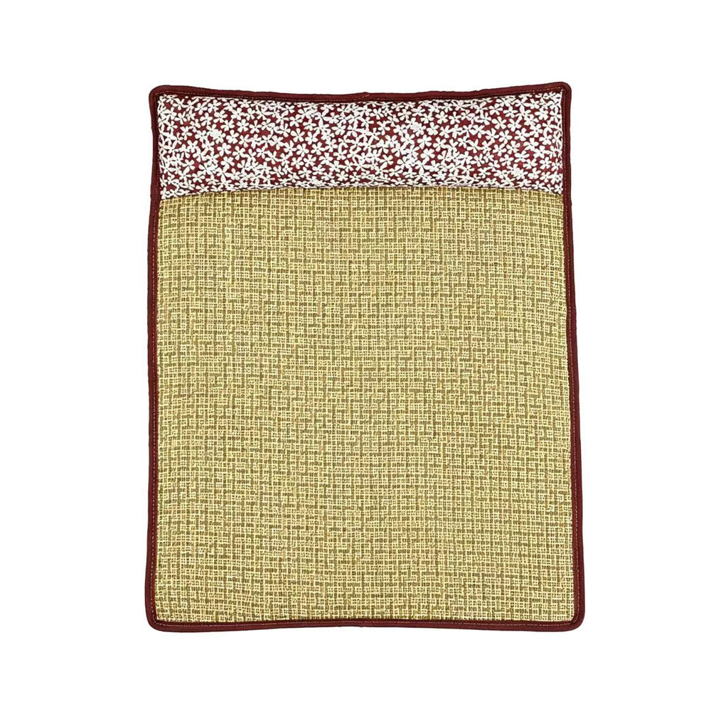 Unisex nan cooling sisal sleeping mat with padded neck pillow for pets Stornfield