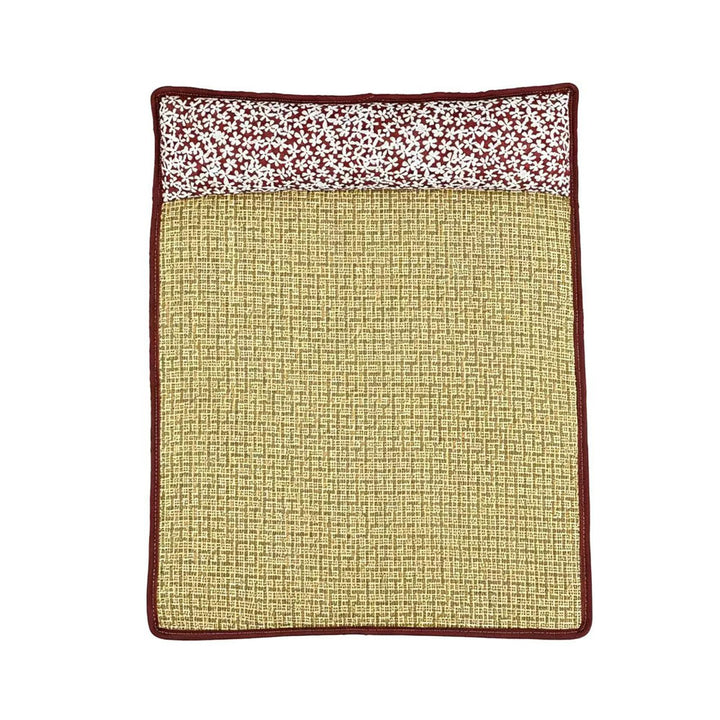 Unisex nan cooling sisal sleeping mat with padded neck pillow for pets Stornfield