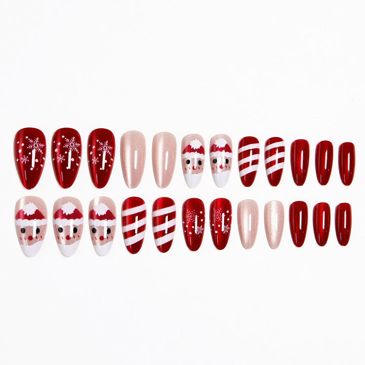 Artificial nails with festive Christmas design Stornfield